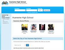 Tablet Screenshot of huenemehighschool.org